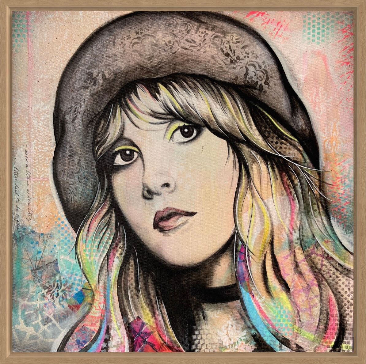 2.2-Stevie-Nicks-Popculture-Music-Fluro-Framed