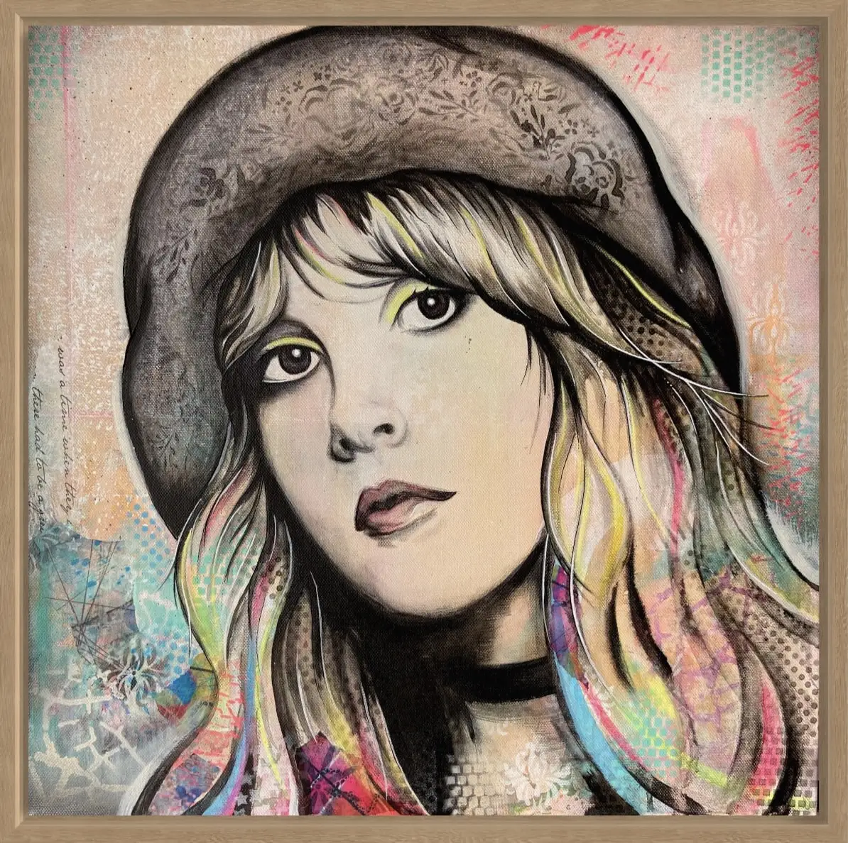2.2-Stevie-Nicks-Popculture-Music-Fluro-Framed
