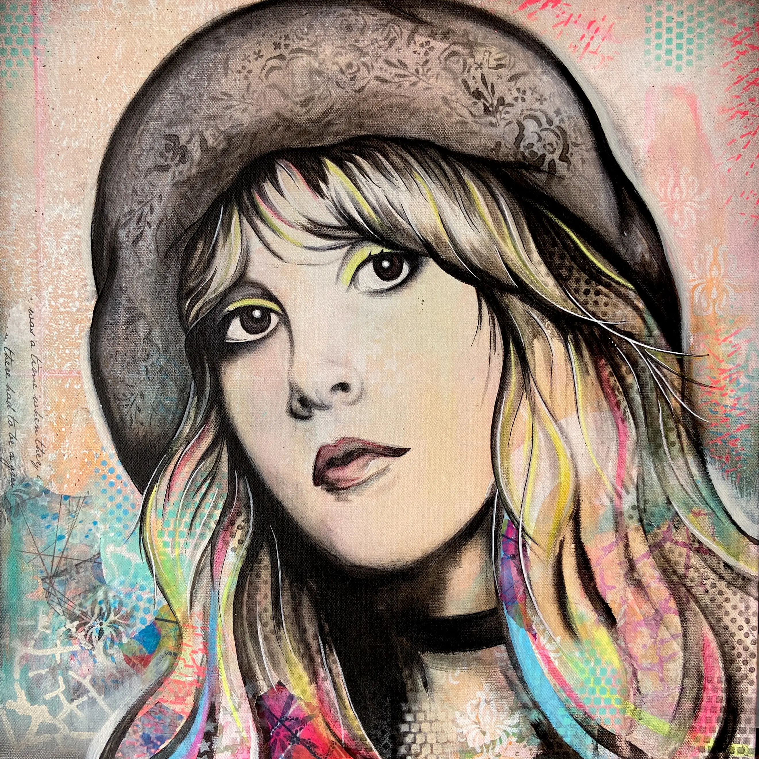 2.1-Stevie-Nicks-Popculture-Music-Fluro-Unframed