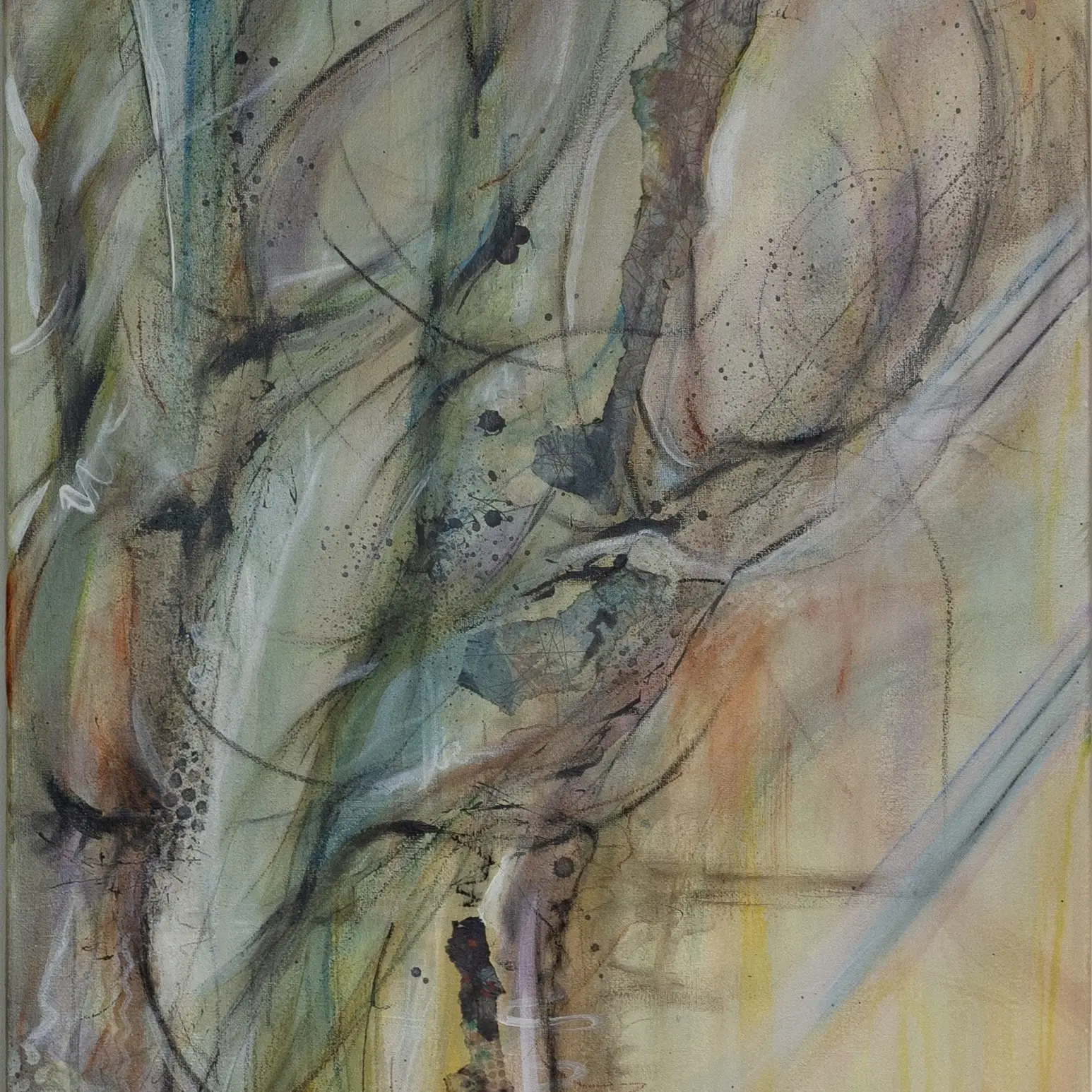 9.1-Abstract-Trees-Orange-Blue-Flow-Unframed