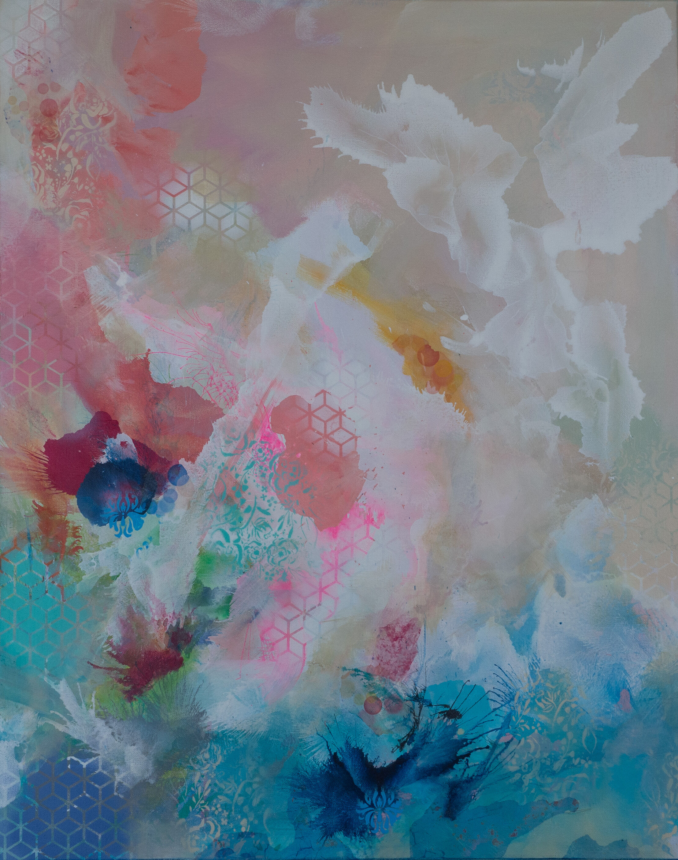 4.1-Abstract-Pink-Blue-Bird-Waves-Unframed